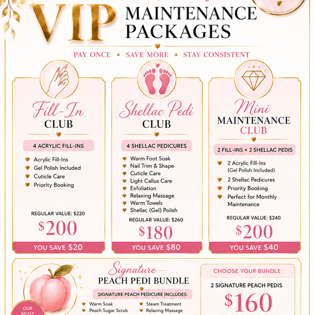 VIP Package :Shellac Pedi Club at Nails By Leah-janay in Redford, MI